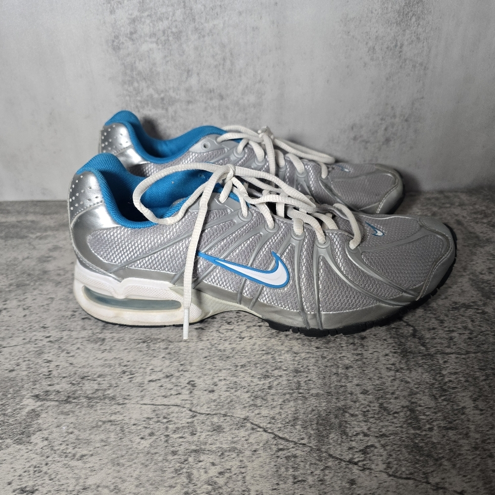 Nike Max Air 316755-140 White Silver Turquoise Women's Size 8.5